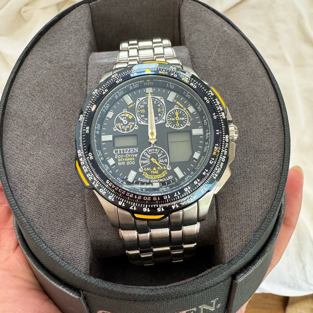 Men’s Citizen eco drive skyhawk blue angels watch BRAND NEW